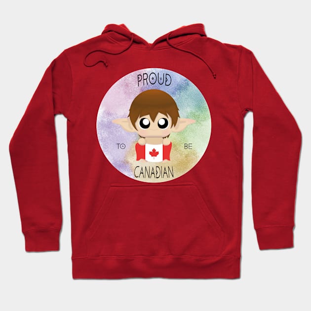 Proud to be Canadian (Sleepy Forest Creatures) Hoodie by Irô Studio